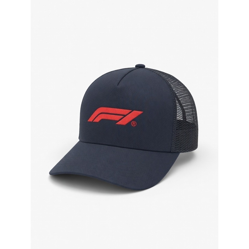 FORMULA 1 PACSUN Official Black Trucker Cap Adjustable Hat F1 Logo